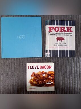 Ad Hoc at Home by Thomas Keller, Pork by Vickery/Boddy, I Love Bacon